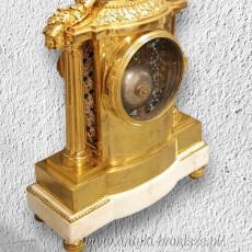 Zegar kominkowy Ludwik XVI brąz złocony