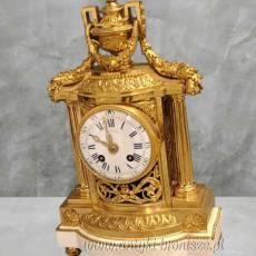 Zegar kominkowy Ludwik XVI brąz złocony