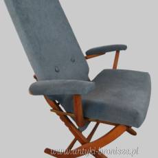 Fotel regulowany Polyconfort, model Poly-X skandynawski styl Francja lata 70te