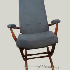 Fotel regulowany Polyconfort, model Poly-X skandynawski styl Francja lata 70te