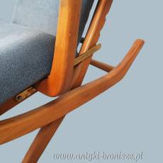 Fotel regulowany Polyconfort, model Poly-X skandynawski styl Francja lata 70te