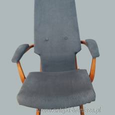 Fotel regulowany Polyconfort, model Poly-X skandynawski styl Francja lata 70te