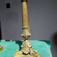 Para kandelabrow Napoléon III z mosiadzu, 4-ramienna gora ruchoma - poz. 3025