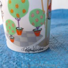 Rosenthal - Bjørn Wiinblad - "Commedia dell'arte" wazon z porcelany - poz. 7109