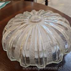 Lampa podsufitka / kinkiet "Art Déco" szklany abazur -