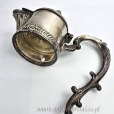 Karafka, dzbanek z platerowanym okuciem Italia lata 50te