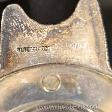 Karafka, dzbanek z platerowanym okuciem Italia lata 50te