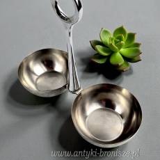 Zestaw na ocet i oliwę w stojaku szkło/ stal WMF design z XXw