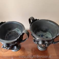 Przedmiot kolekcjonerski: Para waz /donic z brązu - poz. 2385