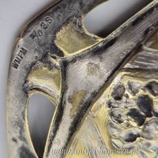 Secesyjny serwis do kawy mlecznik i cukiernica na tacy plater WMF 1900r