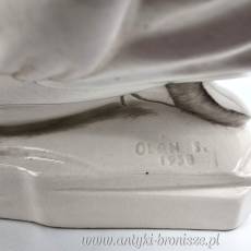 Balerina figurka w stylu Art Deco Oláh Sándor porcelana Węgry 1958r 26/27cm