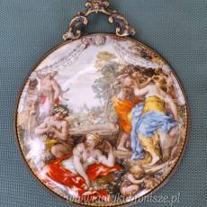 Porcelana z polichromią, scena z mitologii - poz. 1076