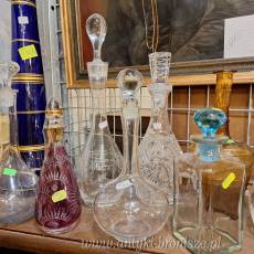 Karafki krysztalowe i szklane
