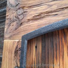 Okno żeliwne dekoracja ścienna.