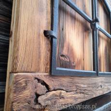 Okno żeliwne dekoracja ścienna.