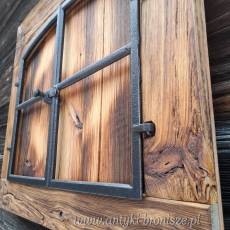 Okno żeliwne dekoracja ścienna.