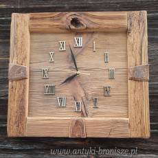 Zegar stare drewno.