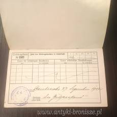 Książeczka ubezpieczeniowa Królewiec 1912r język niemiecki