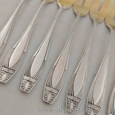 Widelczyki do ciasta 12szt posrebrzane Fraget wzór empire