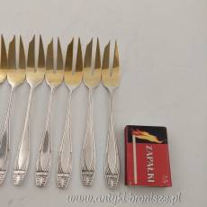 Widelczyki do ciasta 12szt posrebrzane Fraget wzór empire