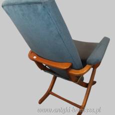 Fotel regulowany Polyconfort, model Poly-X skandynawski styl Francja lata 70te PROMOCJA