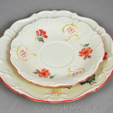 Zestaw śniadaniowy Tiefenfurt Parowa porcelana śląska lata 20/30te