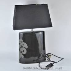 Vintage. Angielska porcelanowa lampa stołowa czarna Next 2006r WYPRZEDAŻ