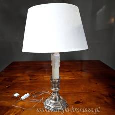 WYPRZEDAŻ Lampa stołowa wzór świecznik, Glamour Francja poł XXw