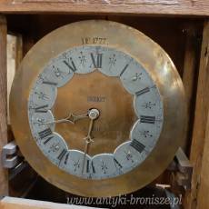 XVIII w. - Zegar parkietowy, oryginalny z epoki - podpisany i datowany 1777 - poz. 514