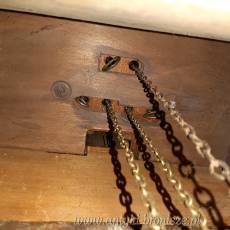 XVIII w. - Zegar parkietowy, oryginalny z epoki - podpisany i datowany 1777 - poz. 514