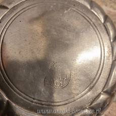 Para pojemnikow z przykrywkami, z posrebrzanej cyny - poz. 4167