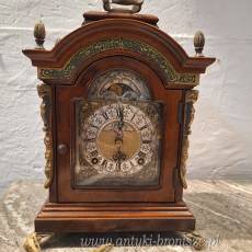 Zegar stołowy "John Thomas London - Warmink", drewniany wg modelu z XVII - poz. 4171