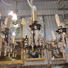 Zyrandol z brazu 8-ramienny - poz. 3104