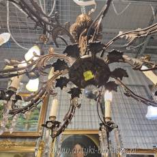 Zyrandol z brazu 8-ramienny - poz. 3104