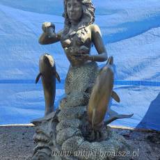 FONTANNA "Mała Syrenka" z delfinami ✨