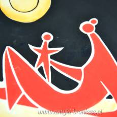 New Look Patera Zsolnay Török János węgierska porcelana lata 60te 29cm