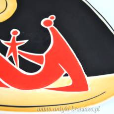 New Look Patera Zsolnay Török János węgierska porcelana lata 60te 29cm