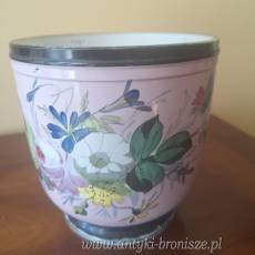 donice z porcelany w kwiaty, XIXw. - poz. 6456