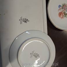 Tacka prostokatna + 6 talerzykow deserowych "Baudour" - Belgia - poz. 1721