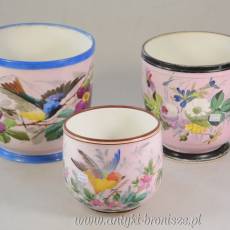 donice z porcelany w kwiaty, XIXw. - poz. 6456