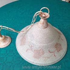 Lampa-szklany kloszowy abazur w ksztalcie kwiatu - poz. 6991