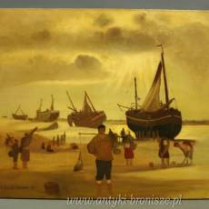 ONP - "Kutry rybackie", podpisany BERCK GODART i datowany 1917 - poz. 5777