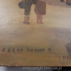 ONP - "Kutry rybackie", podpisany BERCK GODART i datowany 1917 - poz. 5777