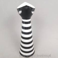 Wazonik kot sygnowany Zsolnay dekoracja a'la picasso porcelana węgierska lata 60-te