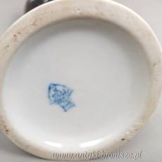 Wazonik kot sygnowany Zsolnay dekoracja a'la picasso porcelana węgierska lata 60-te