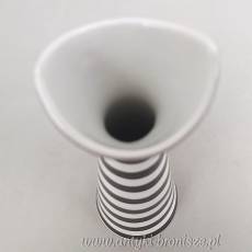 Wazonik kot sygnowany Zsolnay dekoracja a'la picasso porcelana węgierska lata 60-te