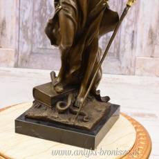 Temida figura z brązu złoconego prezent + grawer GRATIS Adwokat Sędzia