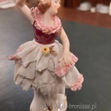 "Tancerka" - Figurka z porcelany niemieckiej Dresden "Camilla" - H:11,5cm - poz. 2115