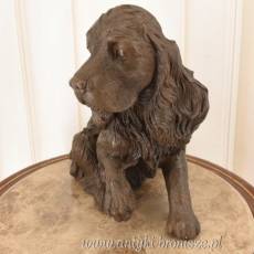 Pies Cocker Spaniel - Figura Psa - Rzeźba z Brązu - Dekoracja Ozdoba