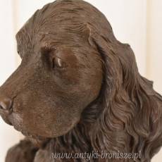Pies Cocker Spaniel - Figura Psa - Rzeźba z Brązu - Dekoracja Ozdoba
